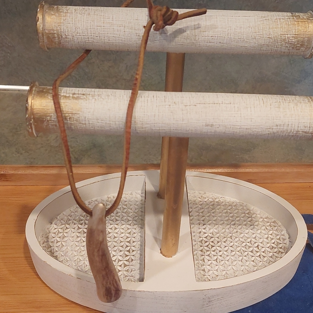 Deer antler necklace